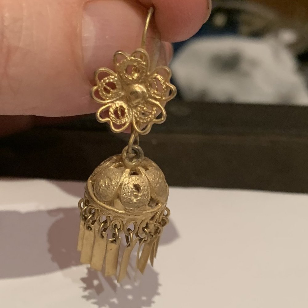 Mexican Puerto Vallarta Filigree Earrings